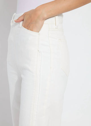 Lysse - Women's Noah High Waist Crop Wide Leg Fringe Jean