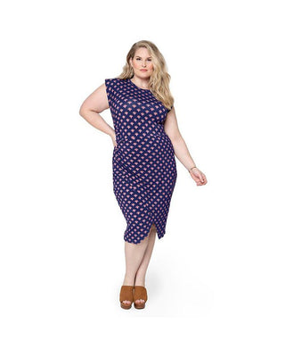 Leota Women's Hayden Dress Blue Size 1X