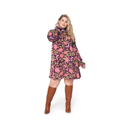 Leota Women's Bianca Puff Sleeve Flowy Dress (Curve)