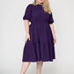 Leota Women's Miranda Dress Purple Size 3X