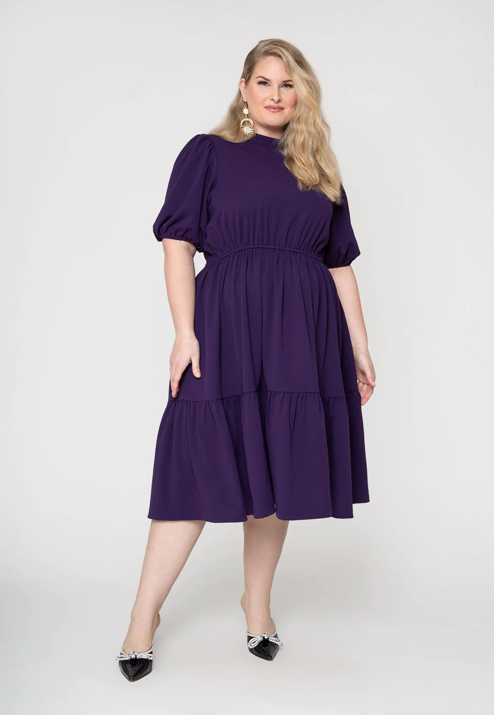 Leota Women's Miranda Dress Purple Size 3X