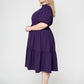 Leota Women's Miranda Dress Purple Size 3X