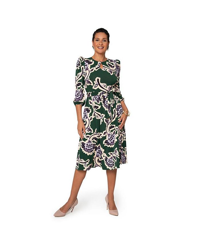 Leota Women's Iman Dress Green Size Medium