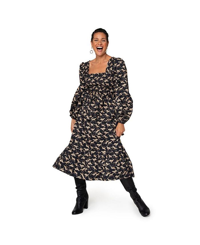 Leota Women's Fleur Dress Black Size Small