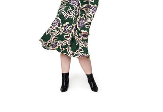 Leota Women's Rosalia Dress Green Size 2X