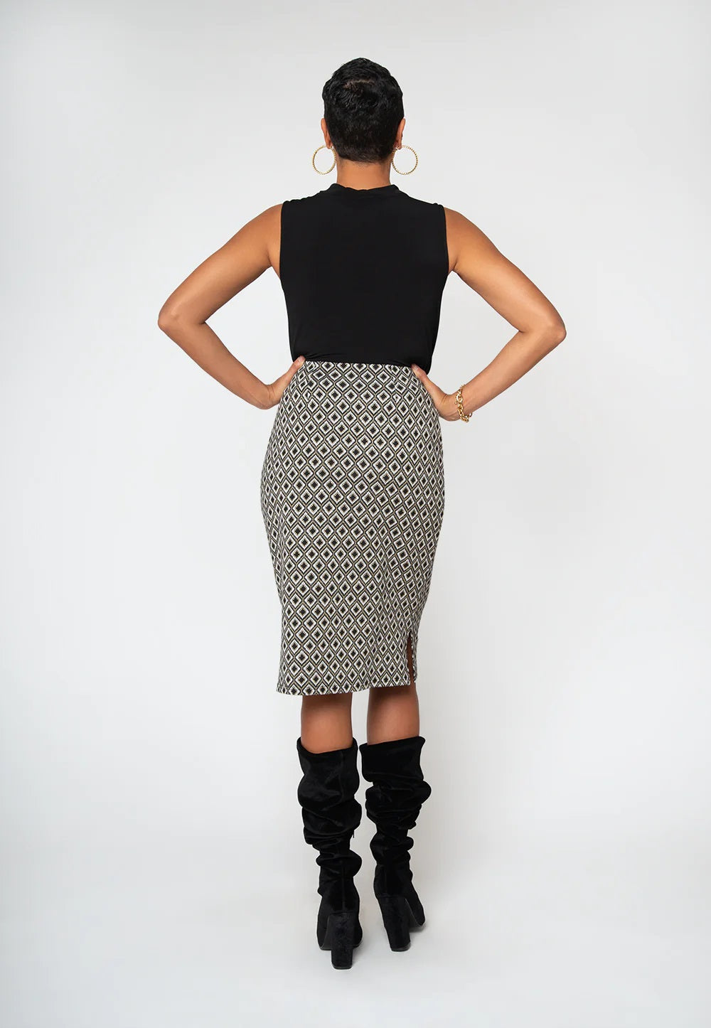 Leota Women's Pencil Skirt Gray Size Small