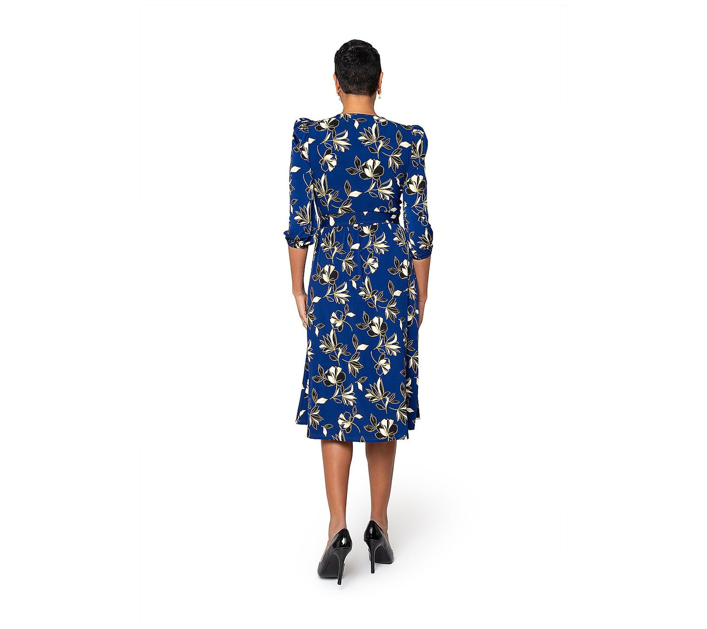 Leota Women's Iman Dress Blue Size Small