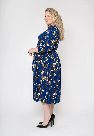 Leota Women's Iman Dress Blue Size 3X