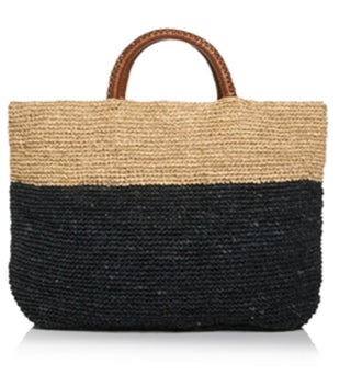 Kayu Women's Elin Extra Large Two Tone Woven Tote Brown Size Regular