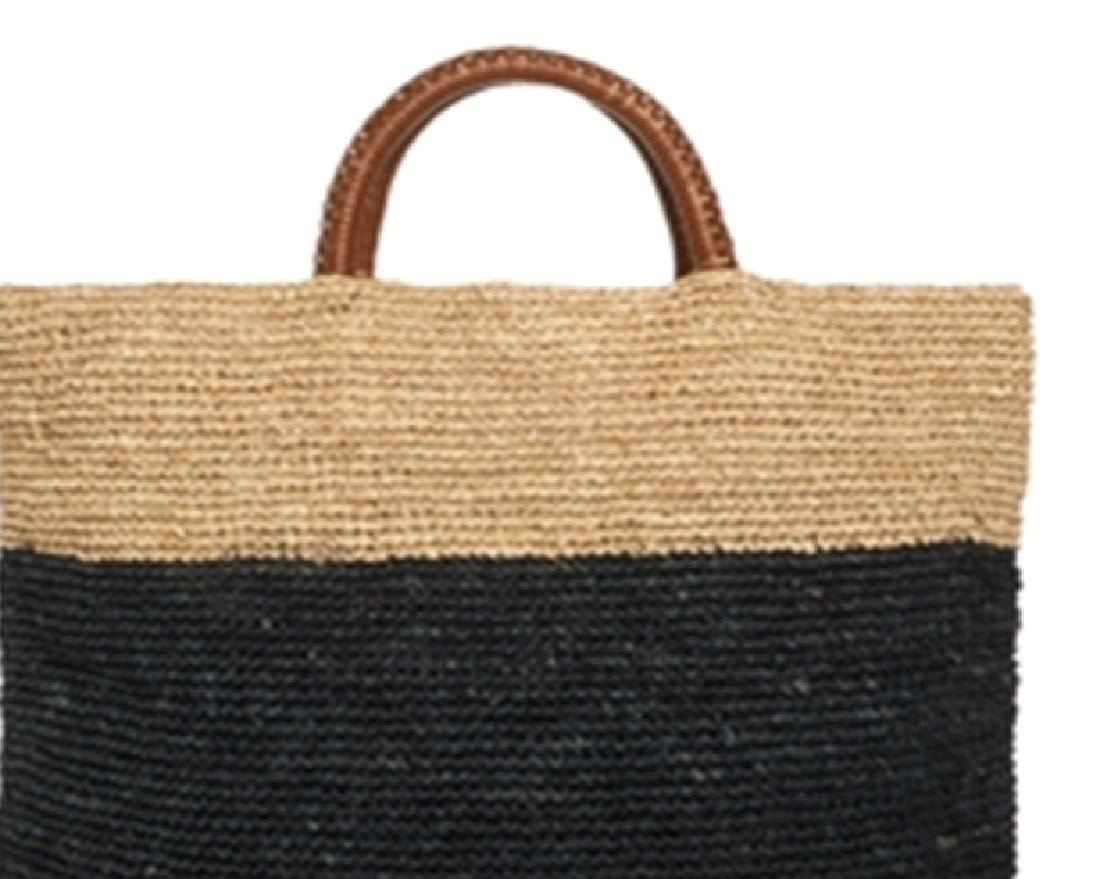 Kayu Women's Elin Extra Large Two Tone Woven Tote Brown Size Regular