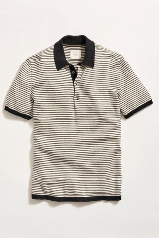 Billy Reid - Stripe Sweater Polo Shirt