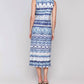 Charlie B - Sleeveless Cotton Dress With Faux Knot Detail