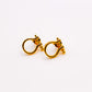Golden Horseshoe Mini Earrings
