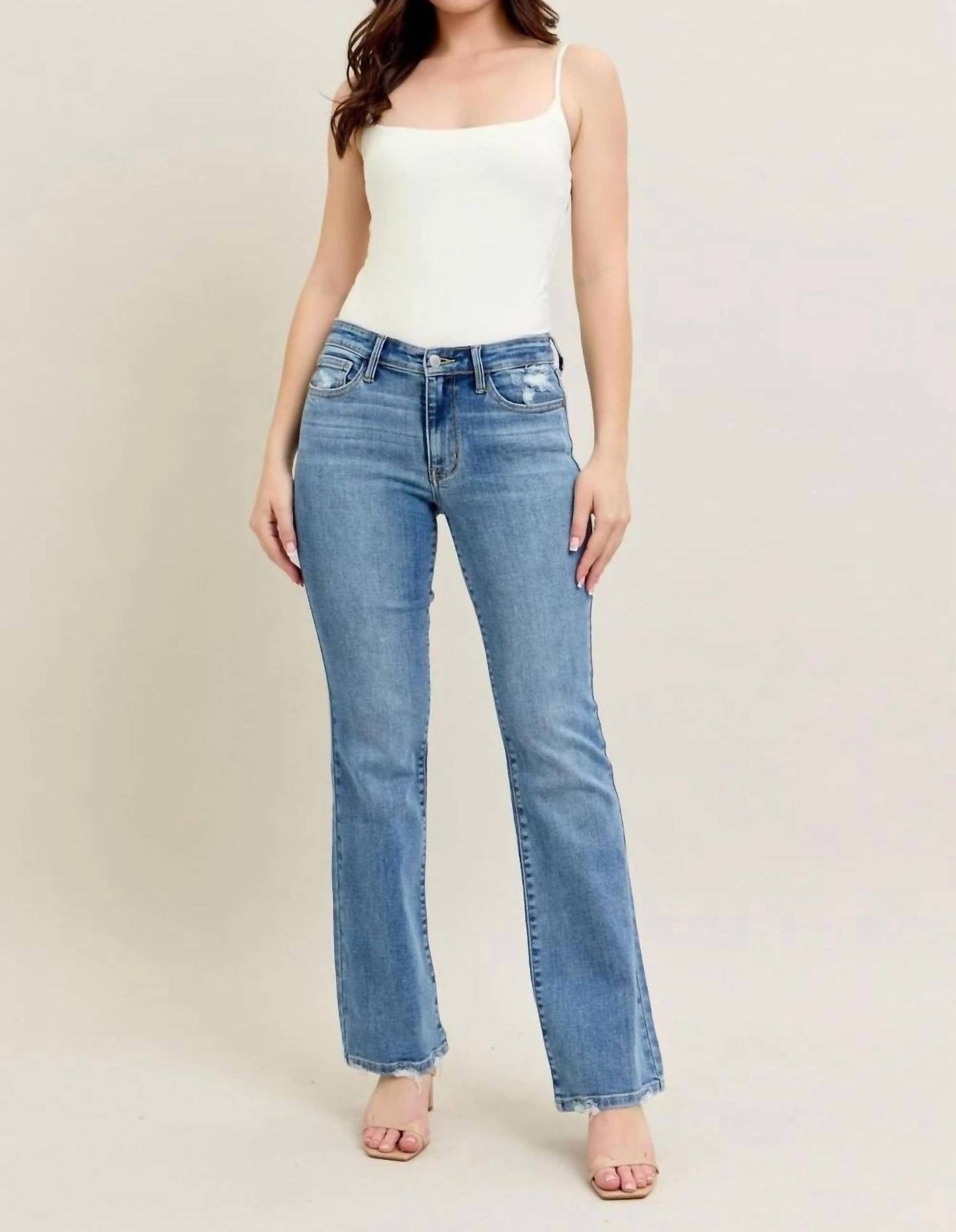 Judy Blue - Mid Rise Bootcut Denim Jeans
