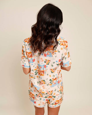 Line And Dot - Payton Button Up Top