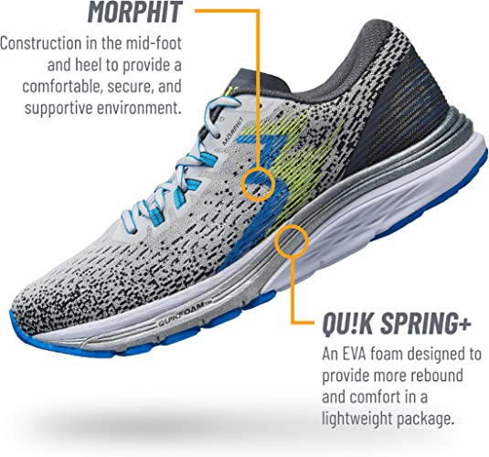 361 Degrees Men's Spire 4 Running Shoes Microchip/Ebony Size 12 D(M) US