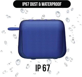 Raycon Everyday Speaker with Microphone IP67 Dustproof and Waterproof TWS Multilink Bluetooth 5.0 Portable Outdoor Wireless Speaker for Home, Outdoors, Travel (Electric Blue)