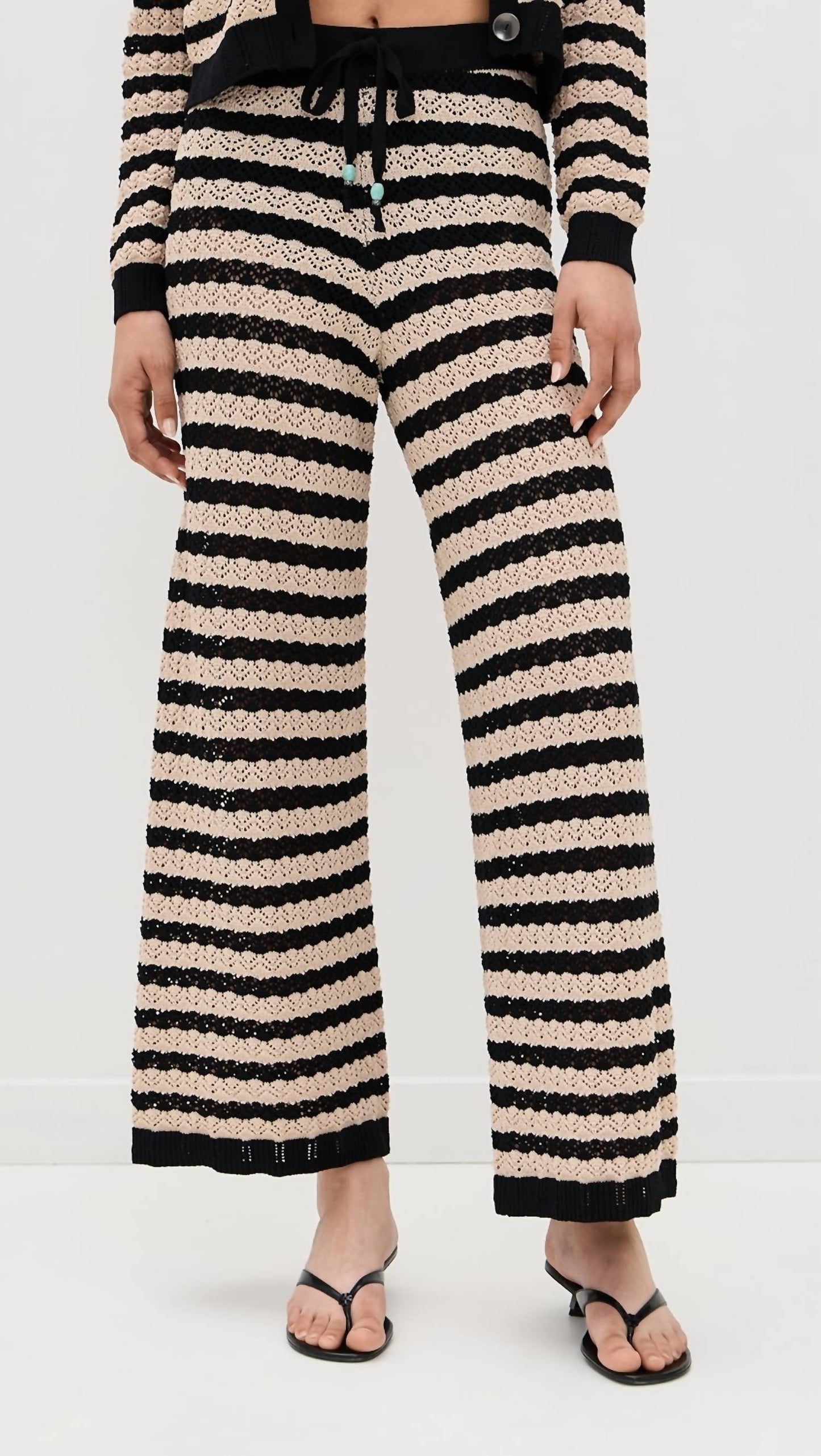 L'Agence - Gaelle Pointelle Knit Pant