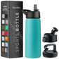Insulated Sports Water Bottle with Straw