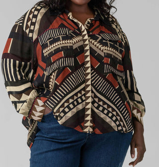 -Bl^Nk- - Sanna Long Sleeve Shirt - Plus