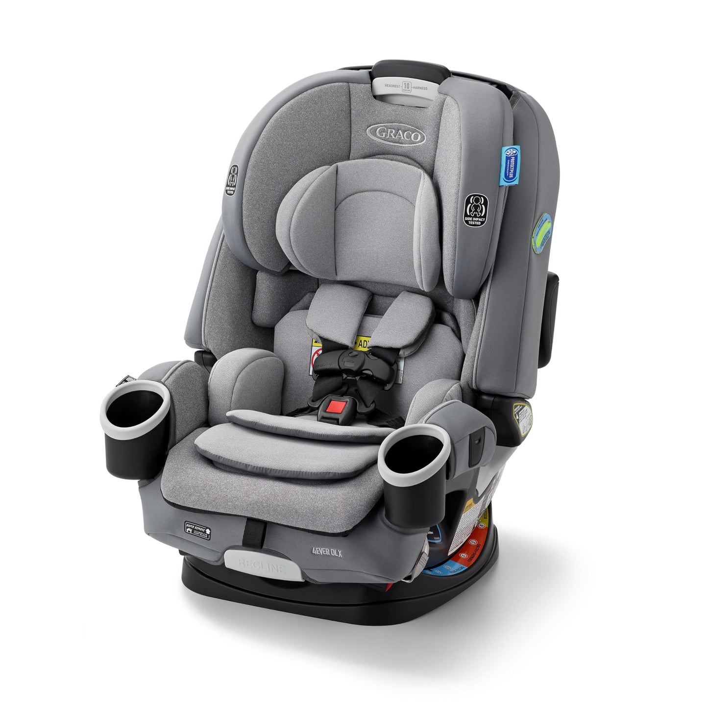 Graco 4Ever DLX 4in1 Baby Car Seat Infant to Toddler Car Seat with 10 Years of Use RearFacing ForwardFacing Highback Booster and Backless Booster Seat Modes