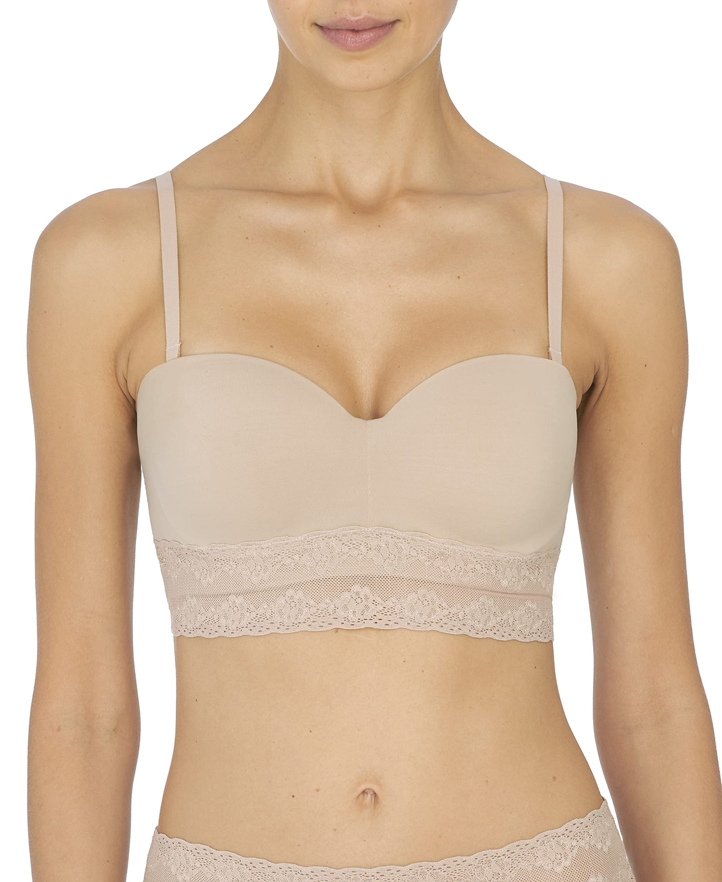Natori Women's Bliss Perfection Strapless Underwire Bra (Cafe, 38D)