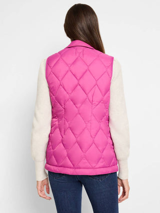 Nzt By Nic+Zoe - Knit Trim Puffer Vest