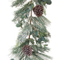 Frosted Pine and Eucalyptus Holiday Garland (Set of 2)