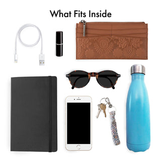 The Sak Ashland Crossbody Bag in Tobacco Floral Embossed Leather