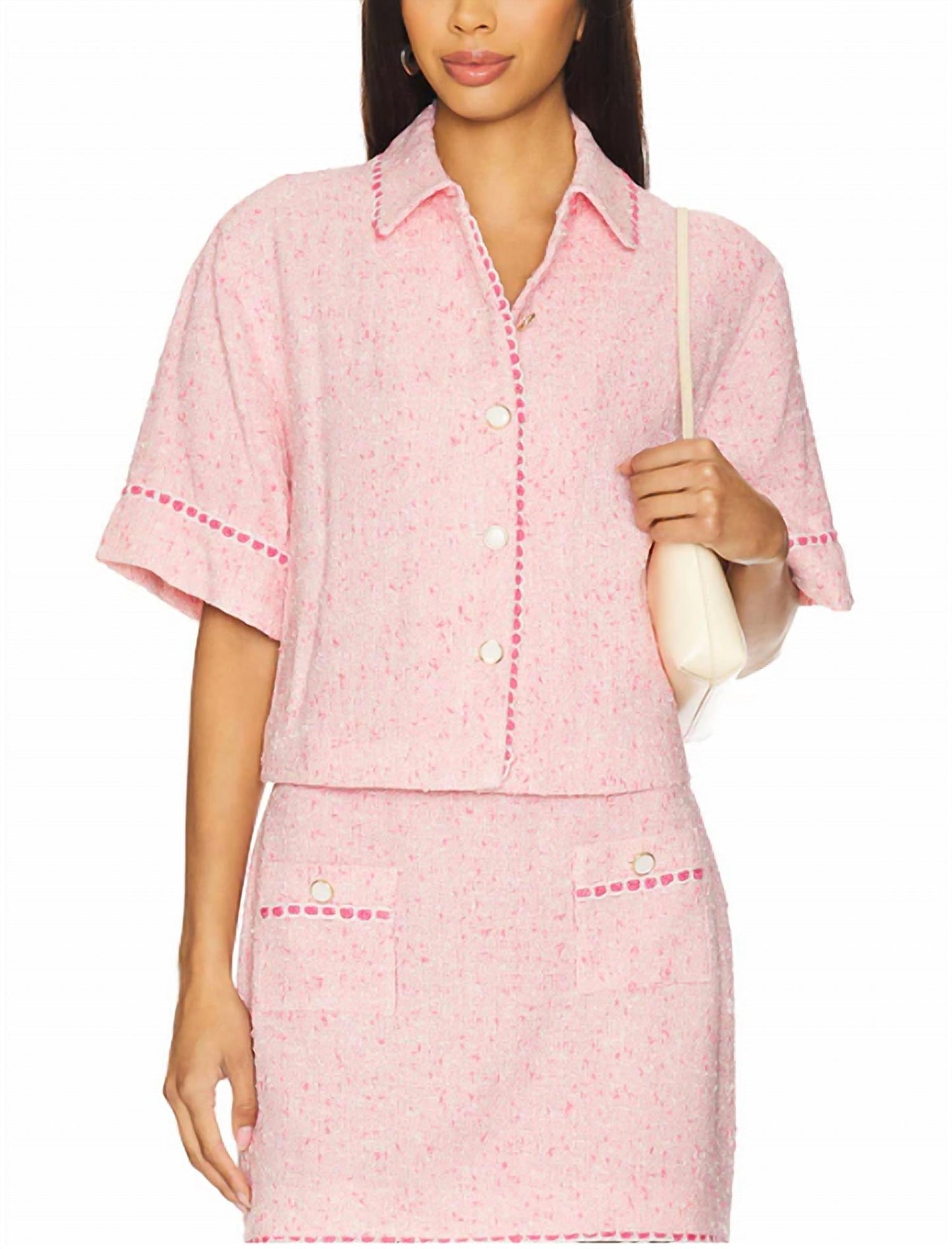 Jonathan Simkhai - Khloe Short Sleeve Button Down