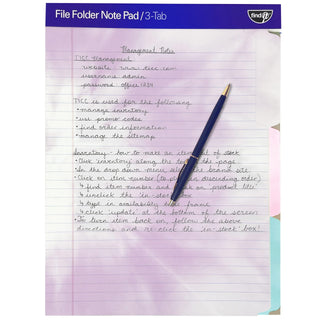 File Folder Notepad - Pack of 12