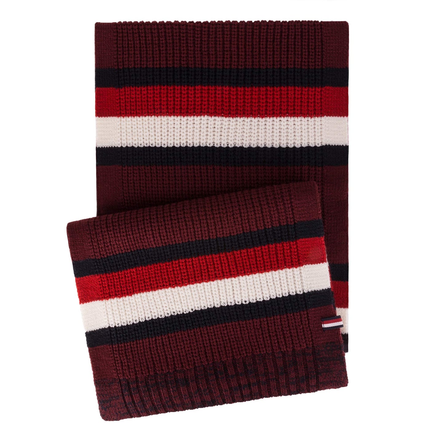 Tommy Hilfiger Men's Stripe Scarf, Rhododendron, One Size