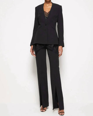 Simkhai - Ariah Front Slit Crepe Satin Pant