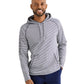 Rhone Men's Seersucker Rec Hoodie, Ultra-Soft Technical 4-Way Stretch Knit Fabric, Adjustable Drawcord at Hem (Navy/White Seersucker, X-Large)