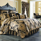 J Queen New York Bradshaw Black Comforter Set - California King