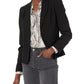 Calvin Klein Women's Two Button Lux Suit Blazer, Black, 2