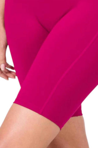 Zenana - Athletic High Waist Biker Shorts