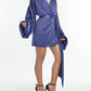 Steffany Milano - Sapphire Nights Wrap Mini Dress