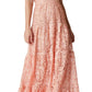 Dress The Population Women's Melina Lace Maxi Dress Pink Size Medium