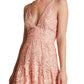 Dress The Population Women's Melina Lace Maxi Dress Pink Size Medium