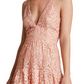Dress The Population Women's Melina Lace Maxi Dress Pink Size Medium