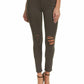 7 For All Mankind - Coated Skinny Distressed Jeans