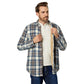 LLBean Men's Sherpa Lined Scotch Plaid Flannel Shirt - Indigo Tartan