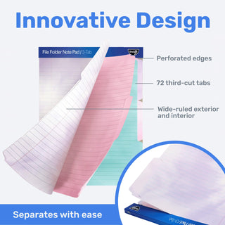 File Folder Notepad - Pack of 12