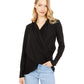 1.STATE Cross Front Cozy Knit Top Rich Black XS