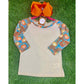 Prissy Jane - Girl's Pumpkin Raglan Top