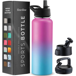 Insulated Sports Water Bottle with Straw