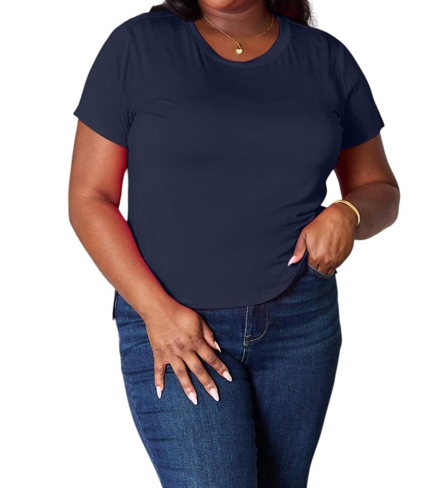 Basic Bae - Full Size Round Neck Short Sleeve T-Shirt