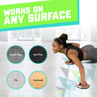 Core Sliders for Full Body Workout - Pack of 2