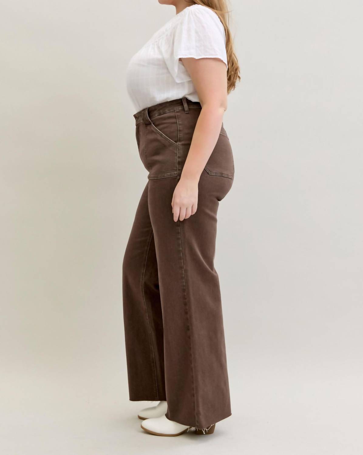 Judy Blue - Retro High Waist Wide Leg Jeans - Plus